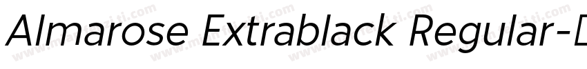 Almarose Extrablack Regular字体转换